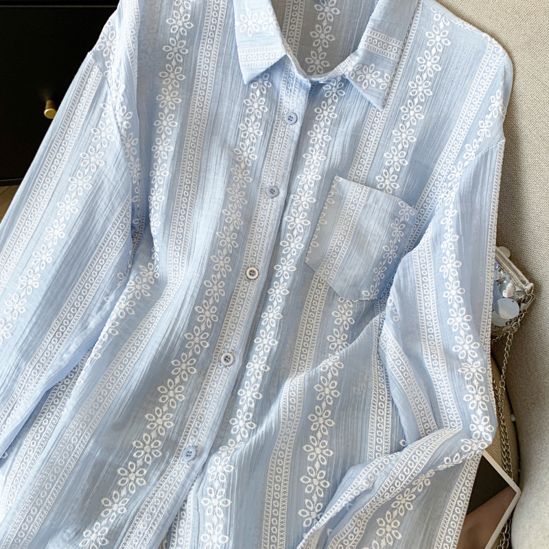 Breathable shirt loose coat for women