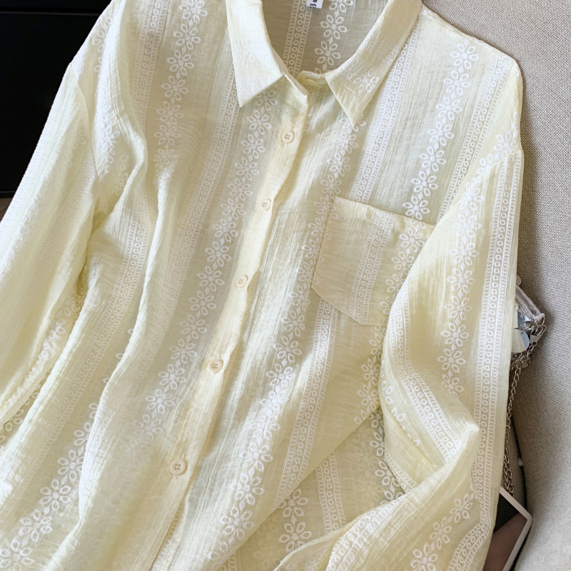 Breathable shirt loose coat for women