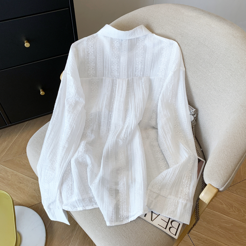 Breathable shirt loose coat for women