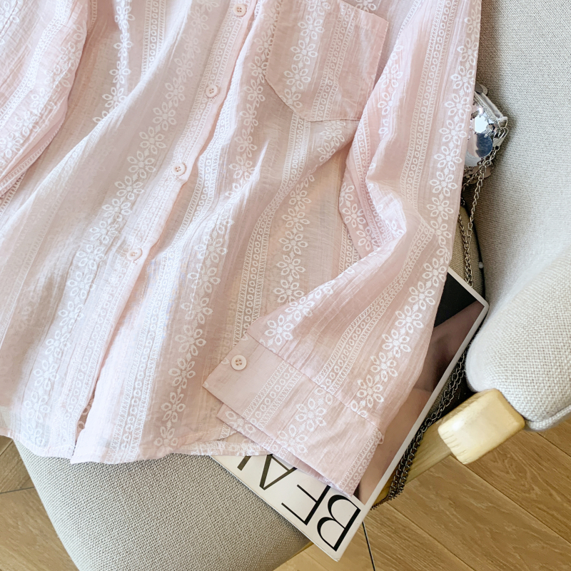 Breathable shirt loose coat for women