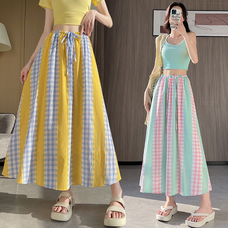 Summer France style skirt slim long dress for women