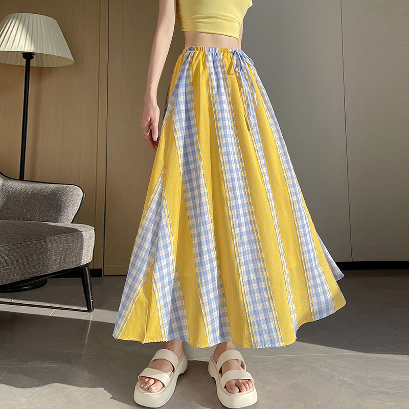 Summer France style skirt slim long dress for women