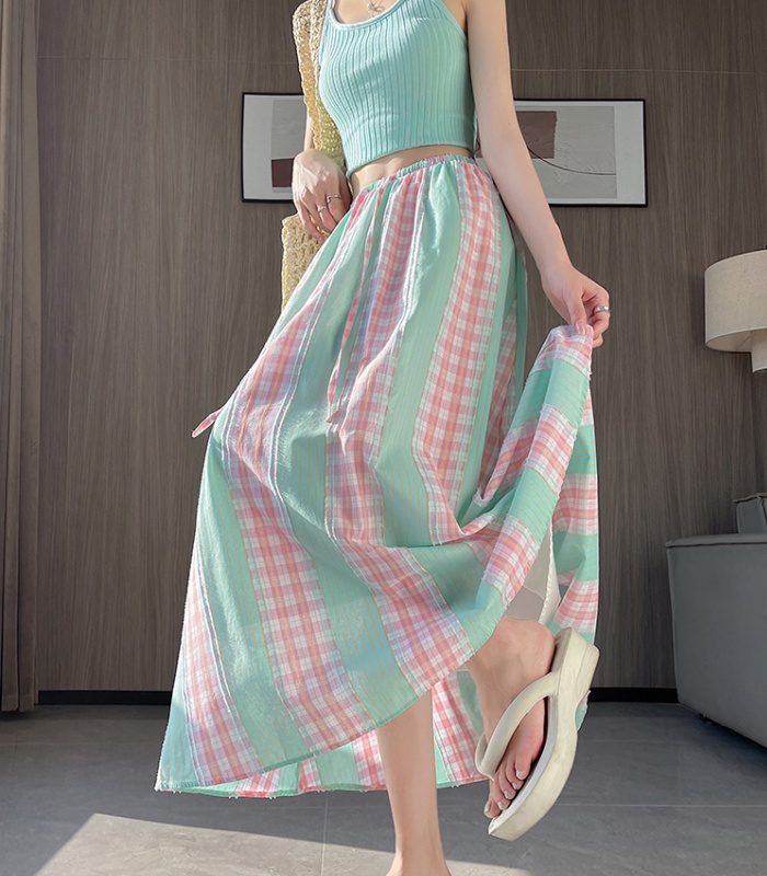 Summer France style skirt slim long dress for women