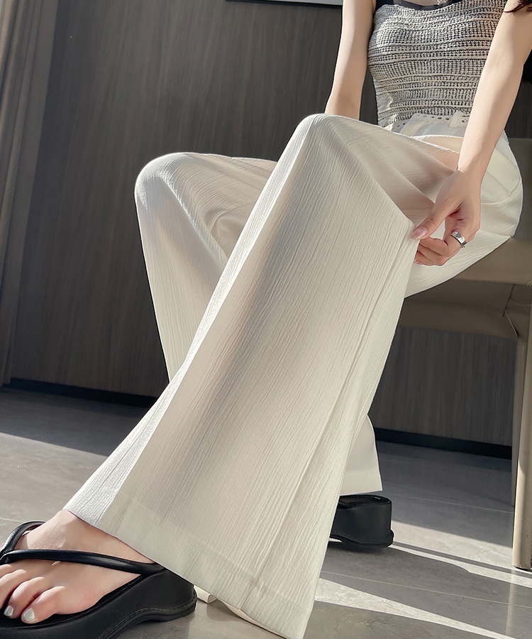 Hollow wide leg pants casual pants for women