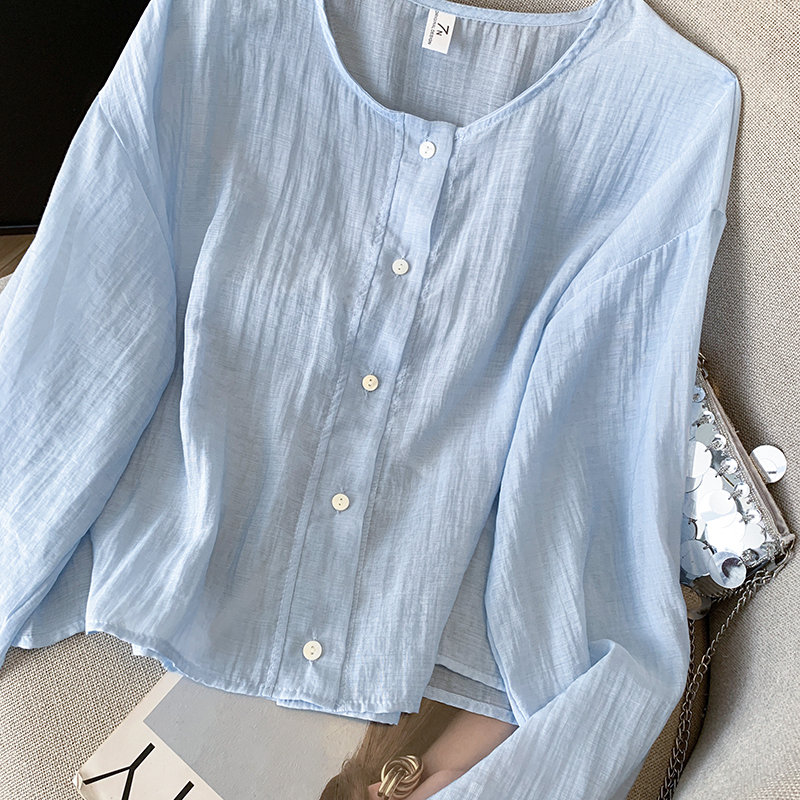 Western style sunscreen sun shirt thin shirt 2pcs set
