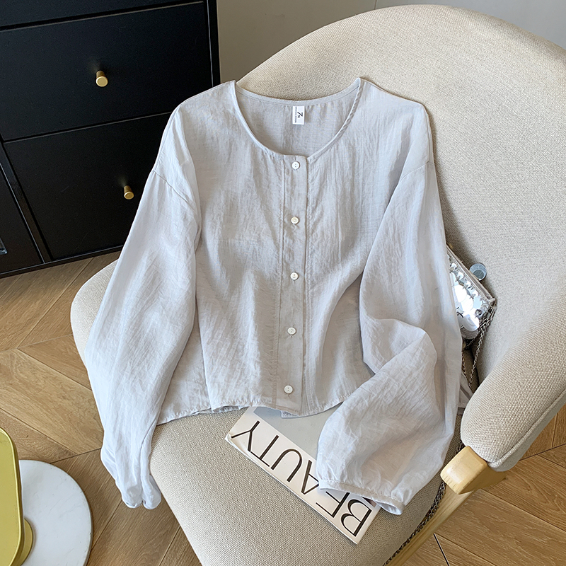 Western style sunscreen sun shirt thin shirt 2pcs set