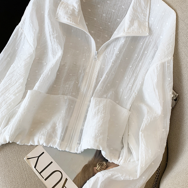 Fashion short tops Casual cstand collar coat for women