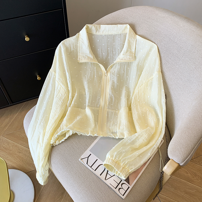 Fashion short tops Casual cstand collar coat for women