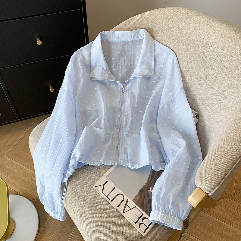 Fashion short tops Casual cstand collar coat for women