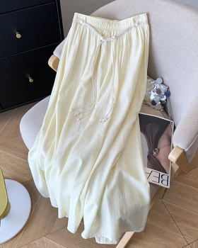 Long A-line frenum art retro big skirt skirt for women