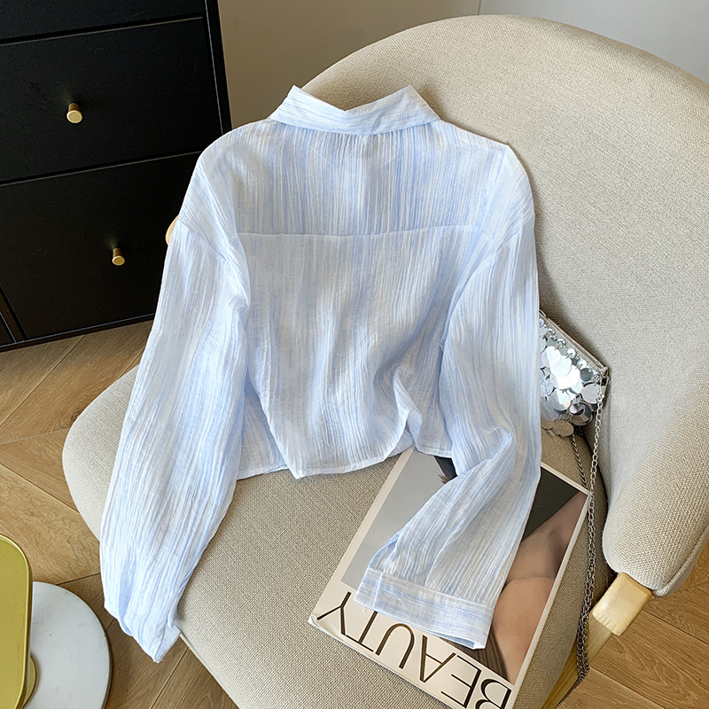 Frenum light sunscreen coat unique hem summer baotou shirt