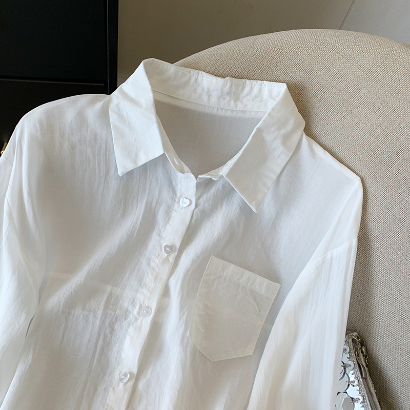 Baotou drape shirt loose sunscreen coat for women