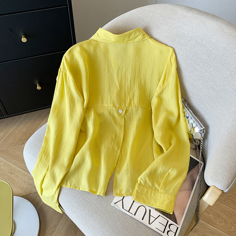 Baotou drape shirt loose sunscreen coat for women