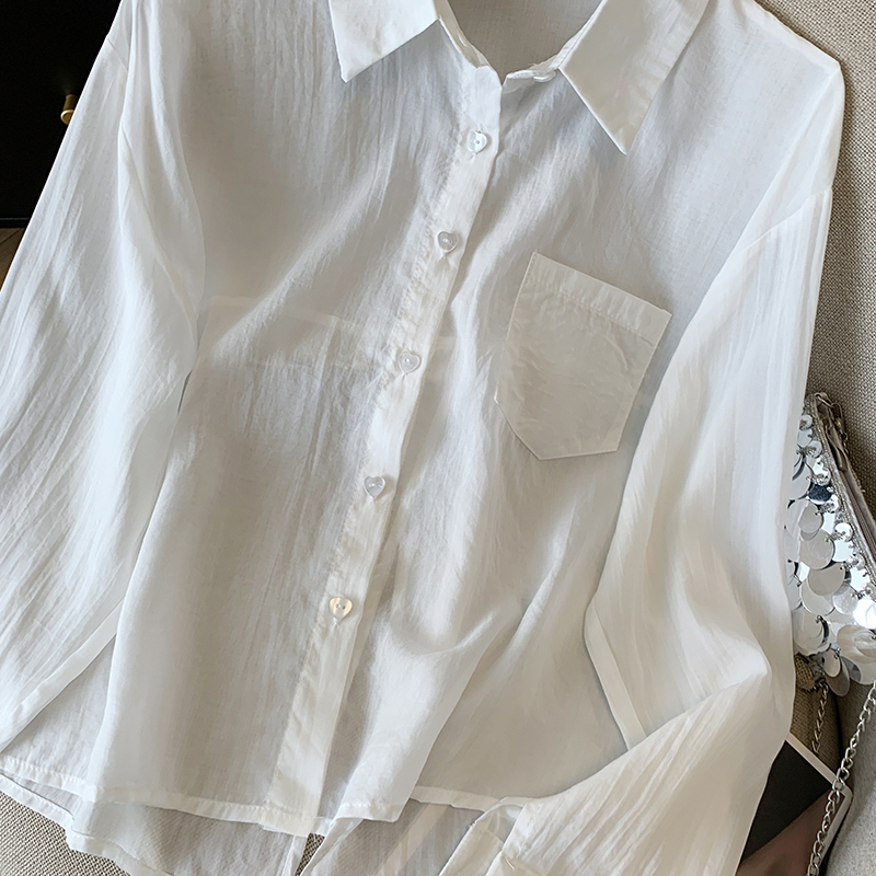 Baotou drape shirt loose sunscreen coat for women