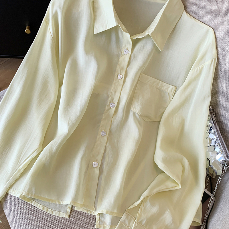 Baotou drape shirt loose sunscreen coat for women