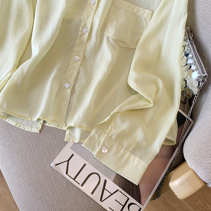 Baotou drape shirt loose sunscreen coat for women