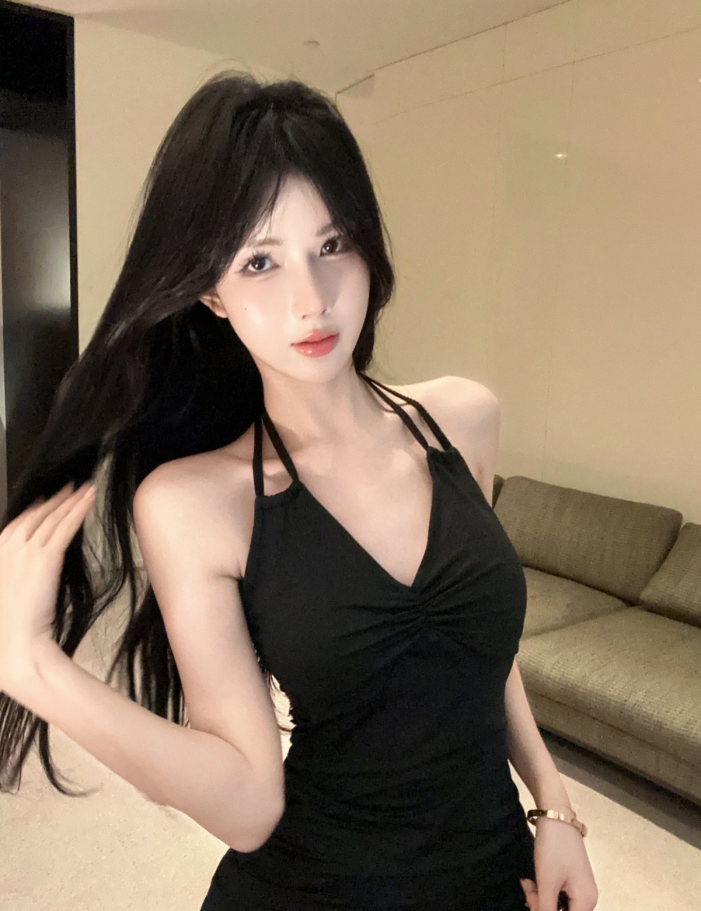 Elasticity sexy chest pad spicegirl dress for women