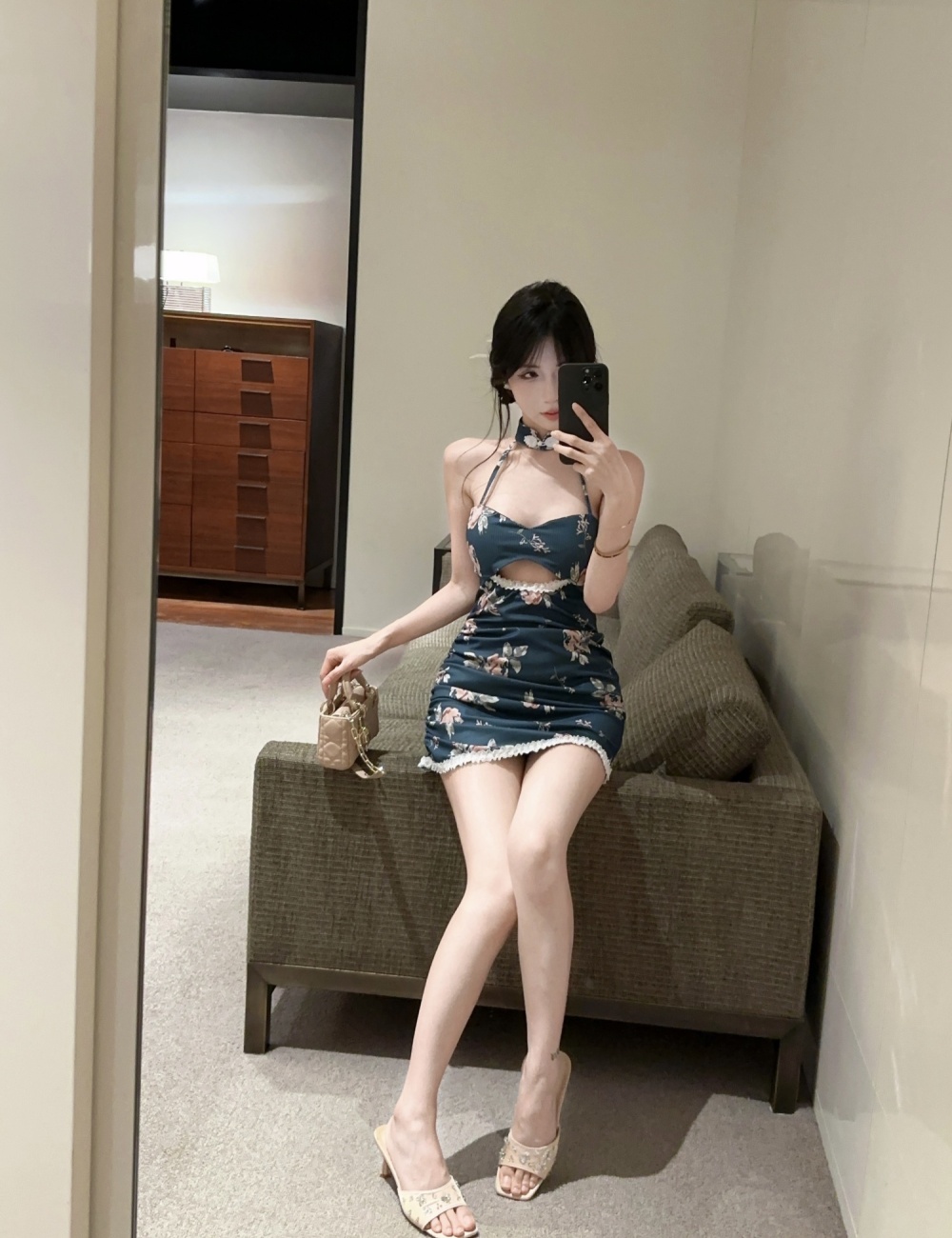 Tight nightclub spicegirl retro printing dress