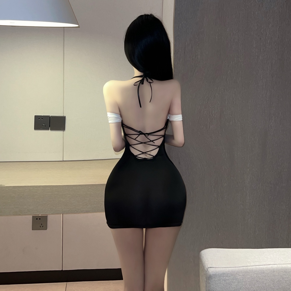 Tight sexy halter short spicegirl dress for women