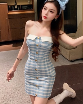 Spicegirl temperament wrapped chest fashion dress for women