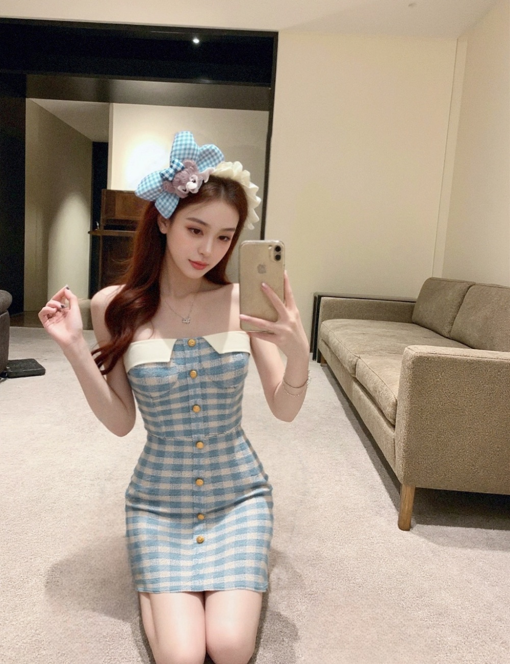Spicegirl temperament wrapped chest fashion dress for women