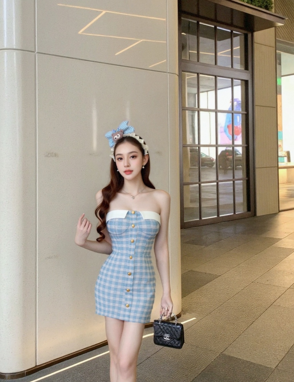 Spicegirl temperament wrapped chest fashion dress for women