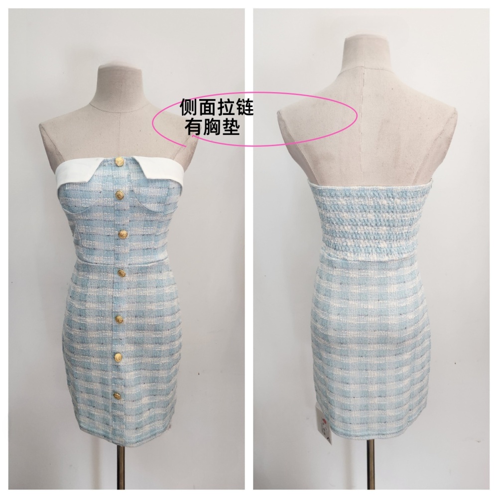 Spicegirl temperament wrapped chest fashion dress for women