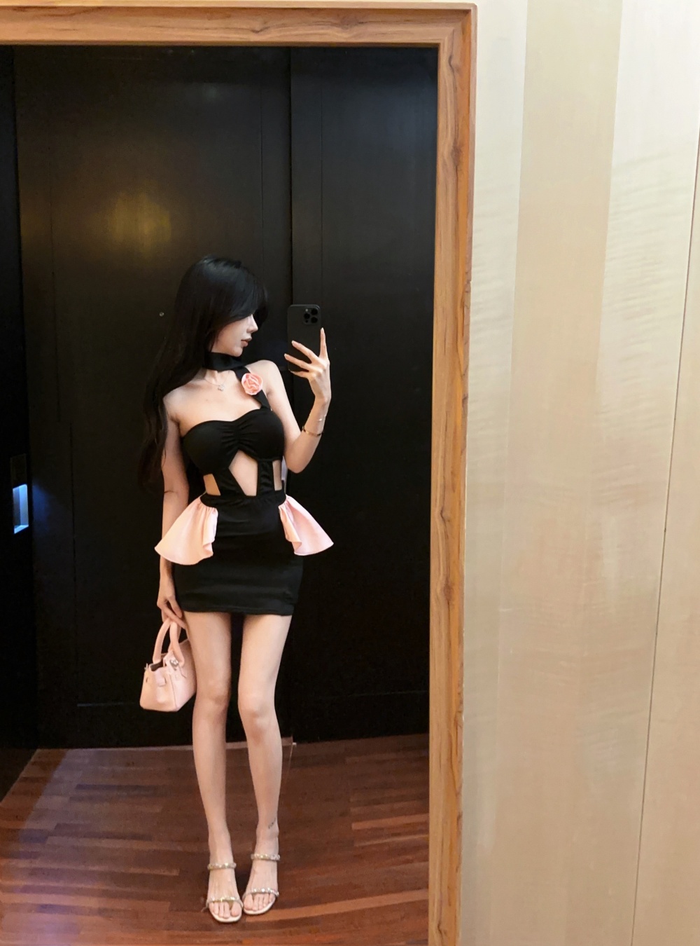 Package hip hollow spicegirl sexy dress for women
