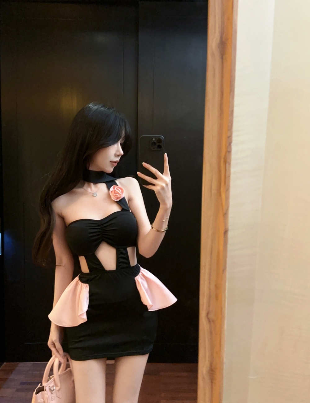 Package hip hollow spicegirl sexy dress for women