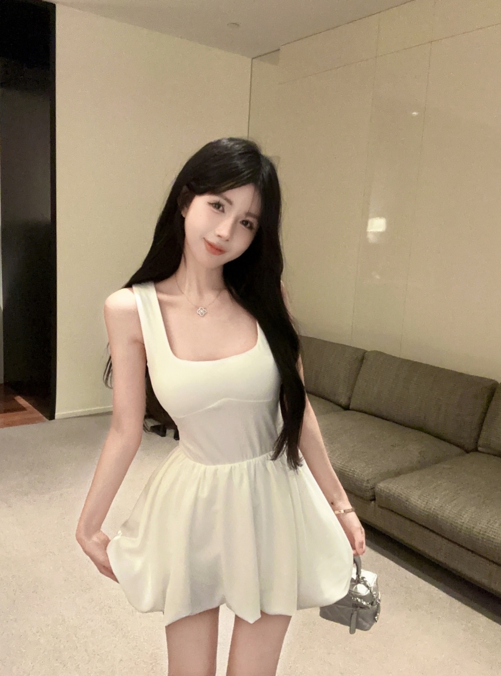 Repair waist dress enticement T-back for women