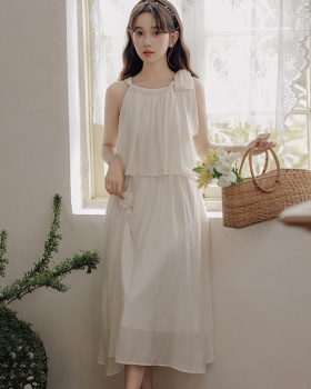 Tender strap dress France style dress for women