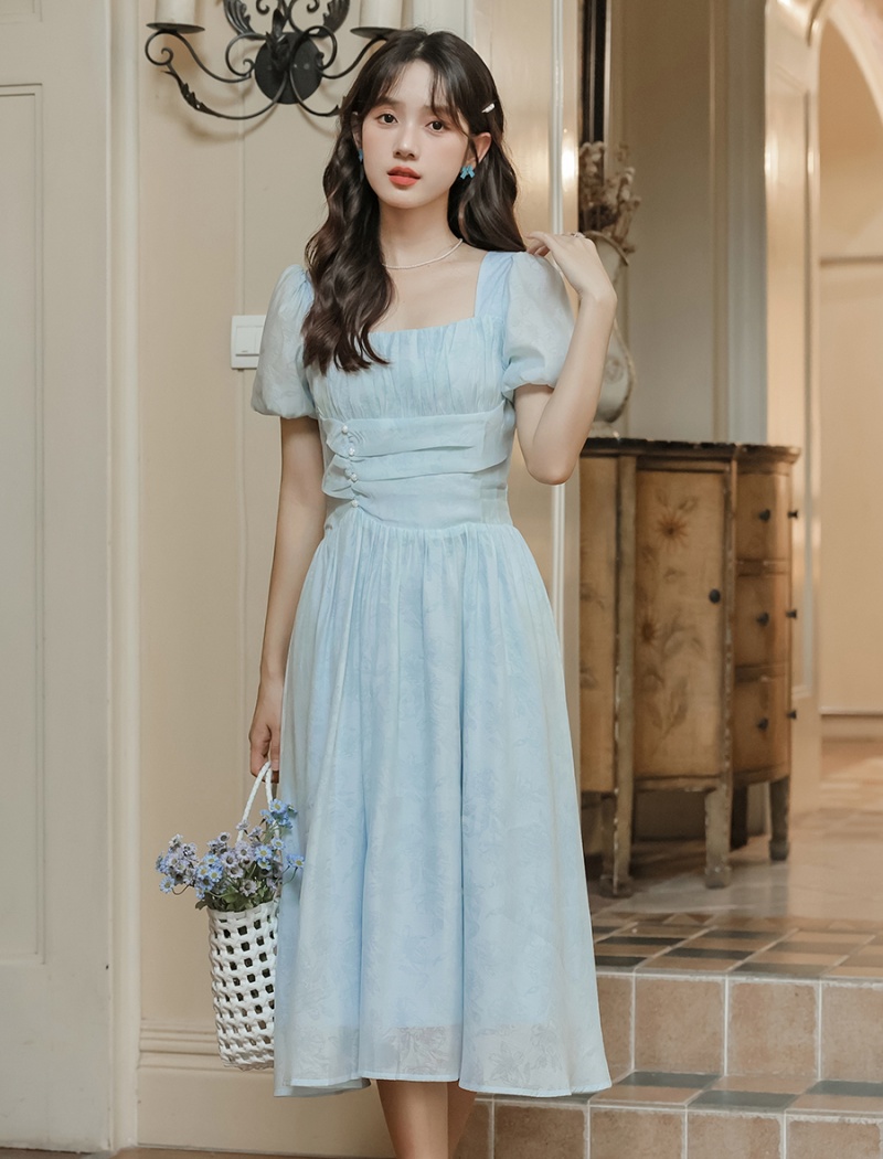 France style lady dress summer big skirt long dress