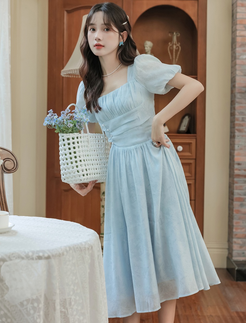 France style lady dress summer big skirt long dress