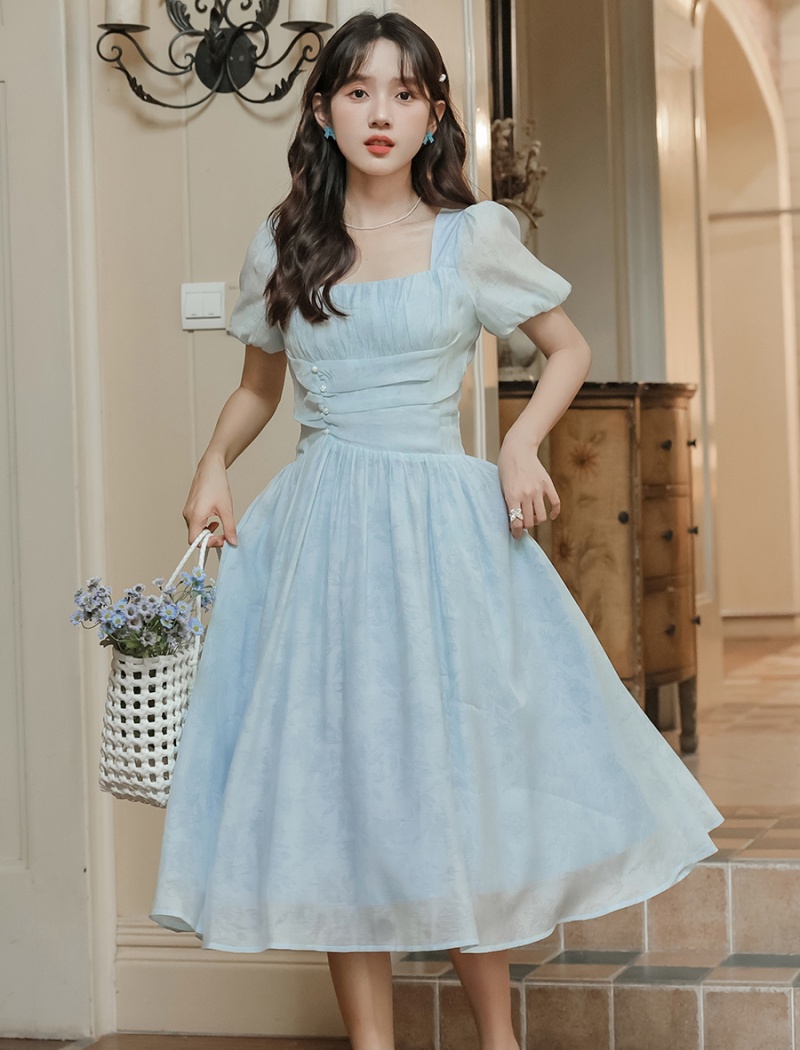 France style lady dress summer big skirt long dress