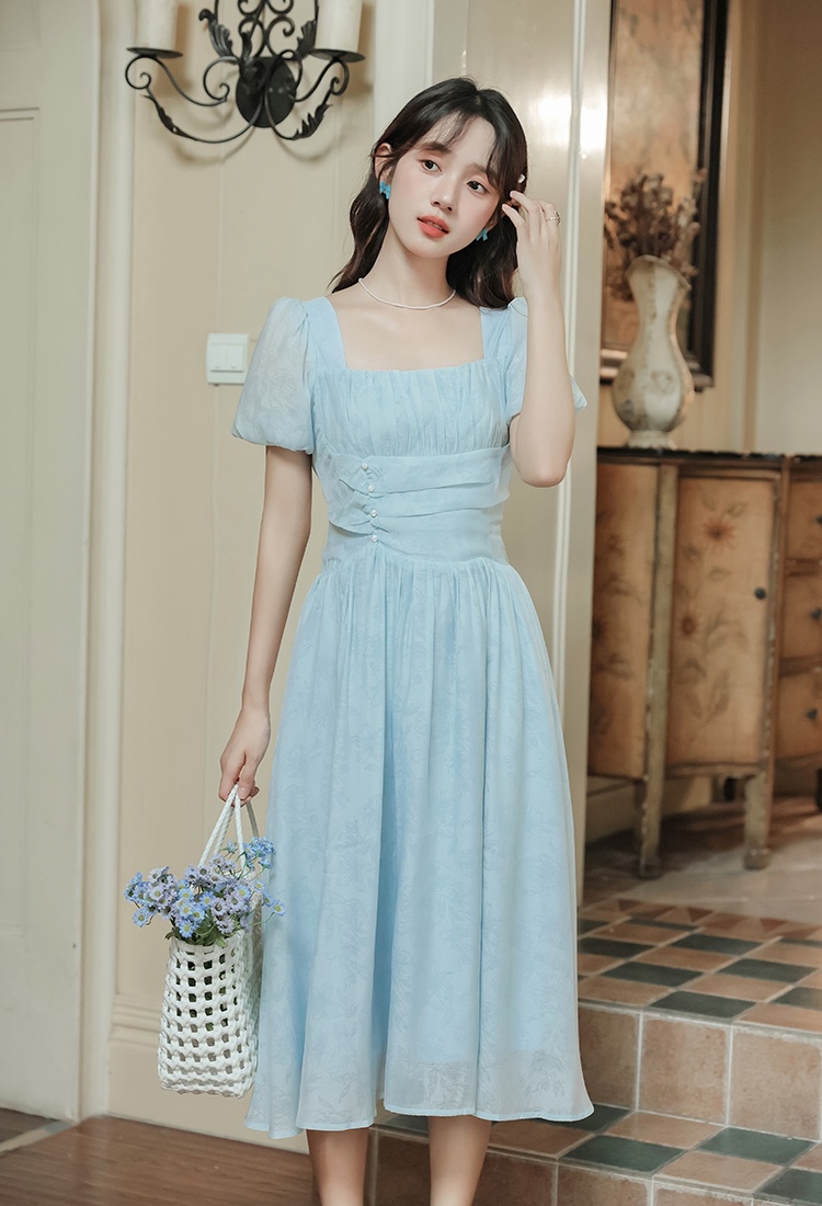 France style lady dress summer big skirt long dress
