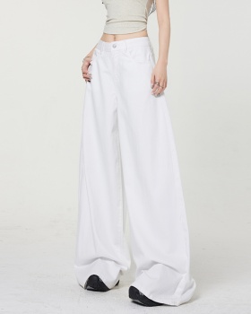 Straight pants summer loose drape jeans for women