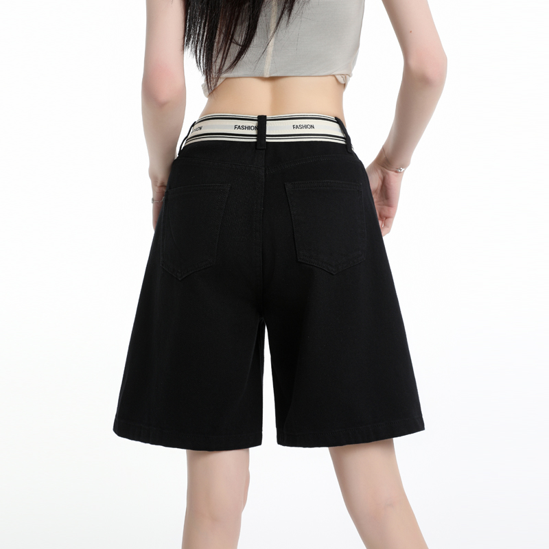 Summer jeans small straight pants shorts for women