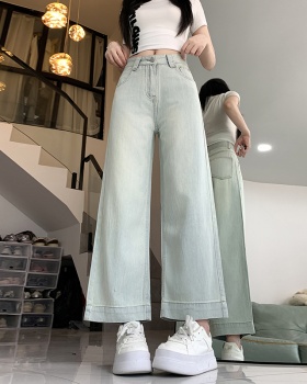 Loose drape wide leg spicegirl smooth jeans