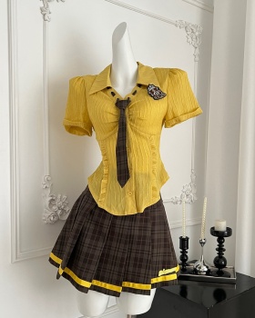 American style summer short skirt college style niche tops