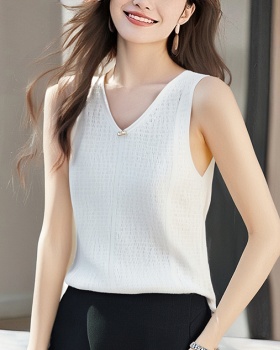 Sling knitted vest summer wears outside tops for women