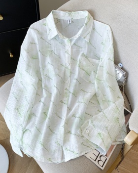 Thin breathable coat fashion all-match shirt for women