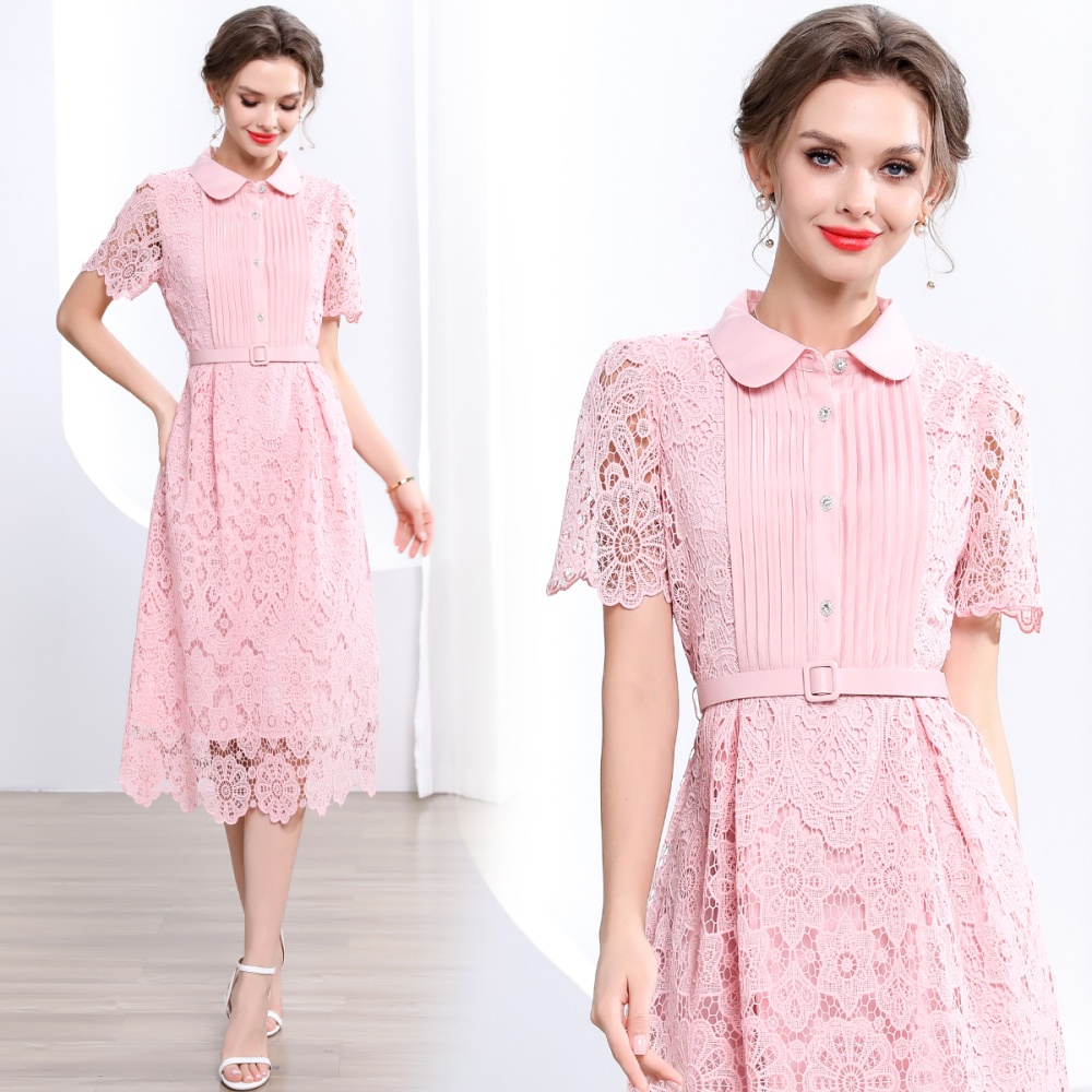 Temperament A-line long dress slim dress for women