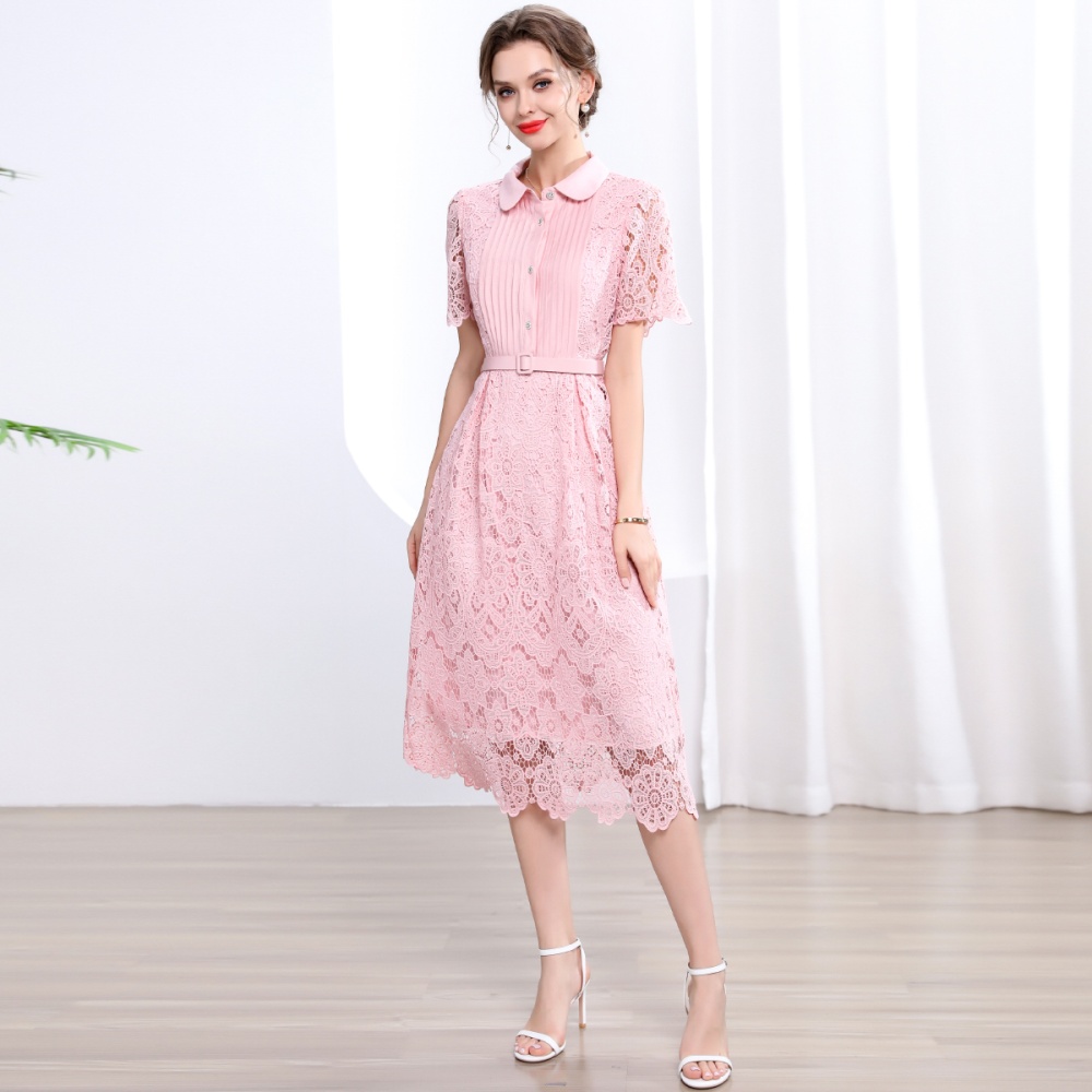 Temperament A-line long dress slim dress for women