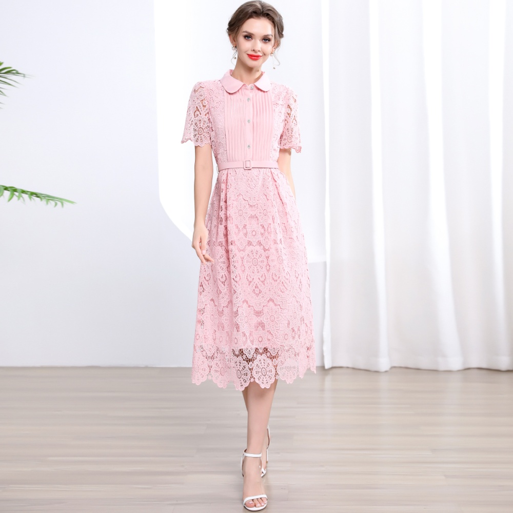 Temperament A-line long dress slim dress for women