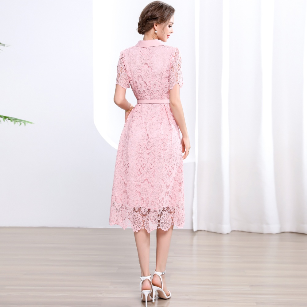 Temperament A-line long dress slim dress for women
