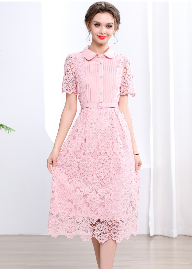 Temperament A-line long dress slim dress for women