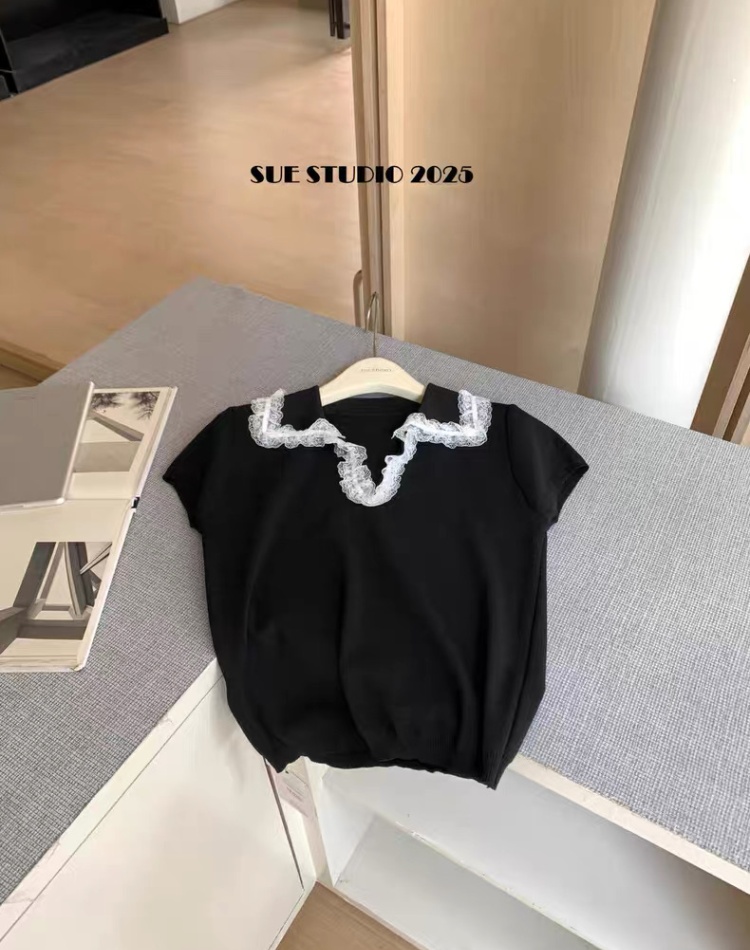 Pure summer lace Korean style sweater