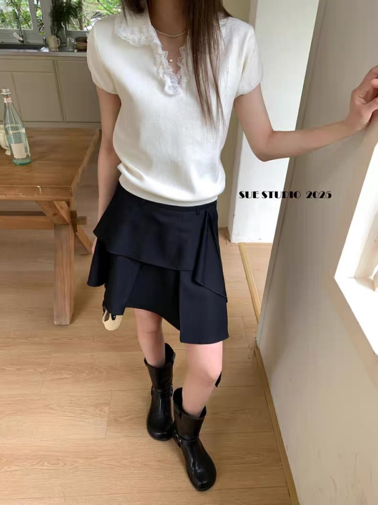 Pure summer lace Korean style sweater