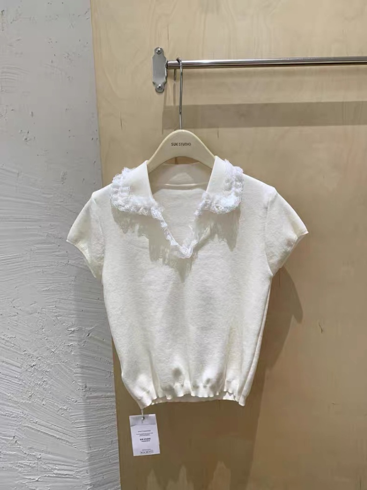 Pure summer lace Korean style sweater