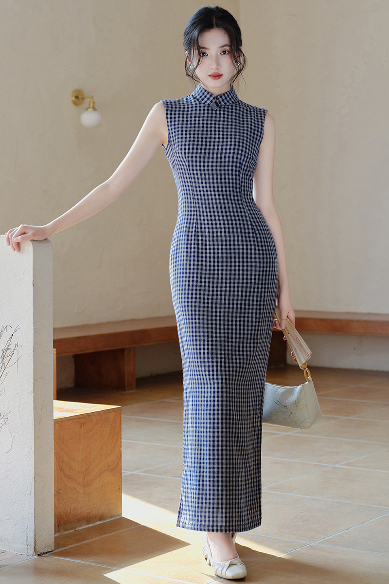 Slim cheongsam maiden dress